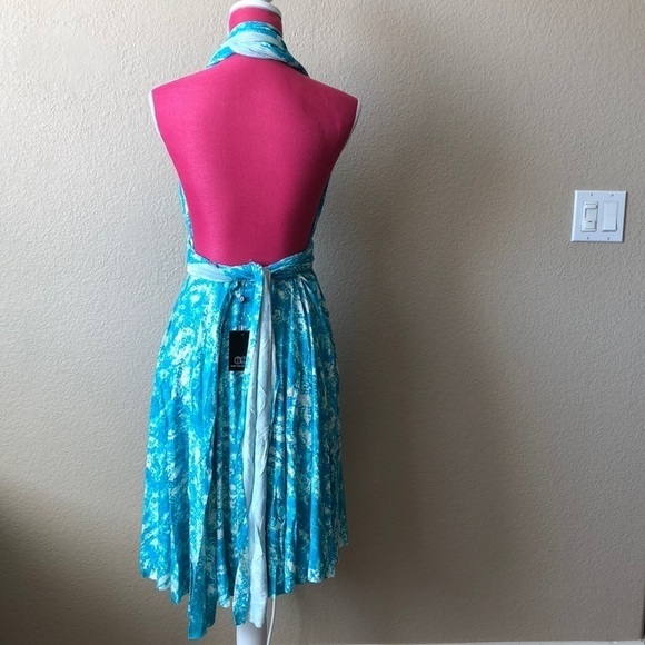 Tart Collections Pleated Halter Empire Dress M - Picture 6 of 8